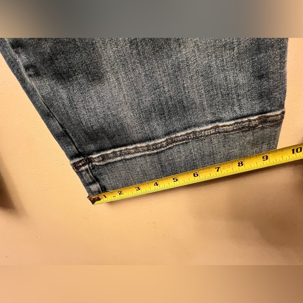 J. Jill High Rise Full Leg Crop Jeans Size 6P Blue Denim 21” Inseam, Petite - Picture 5 of 5